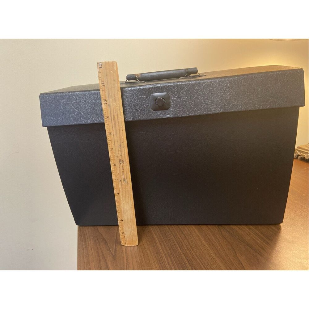 Vintage Portable Expanding File Box WILSON JONES Paper File Accordion 23576 - Picture 4 of 8